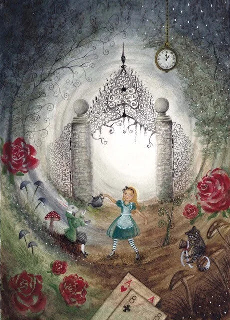 Karte Alice im Wunderland