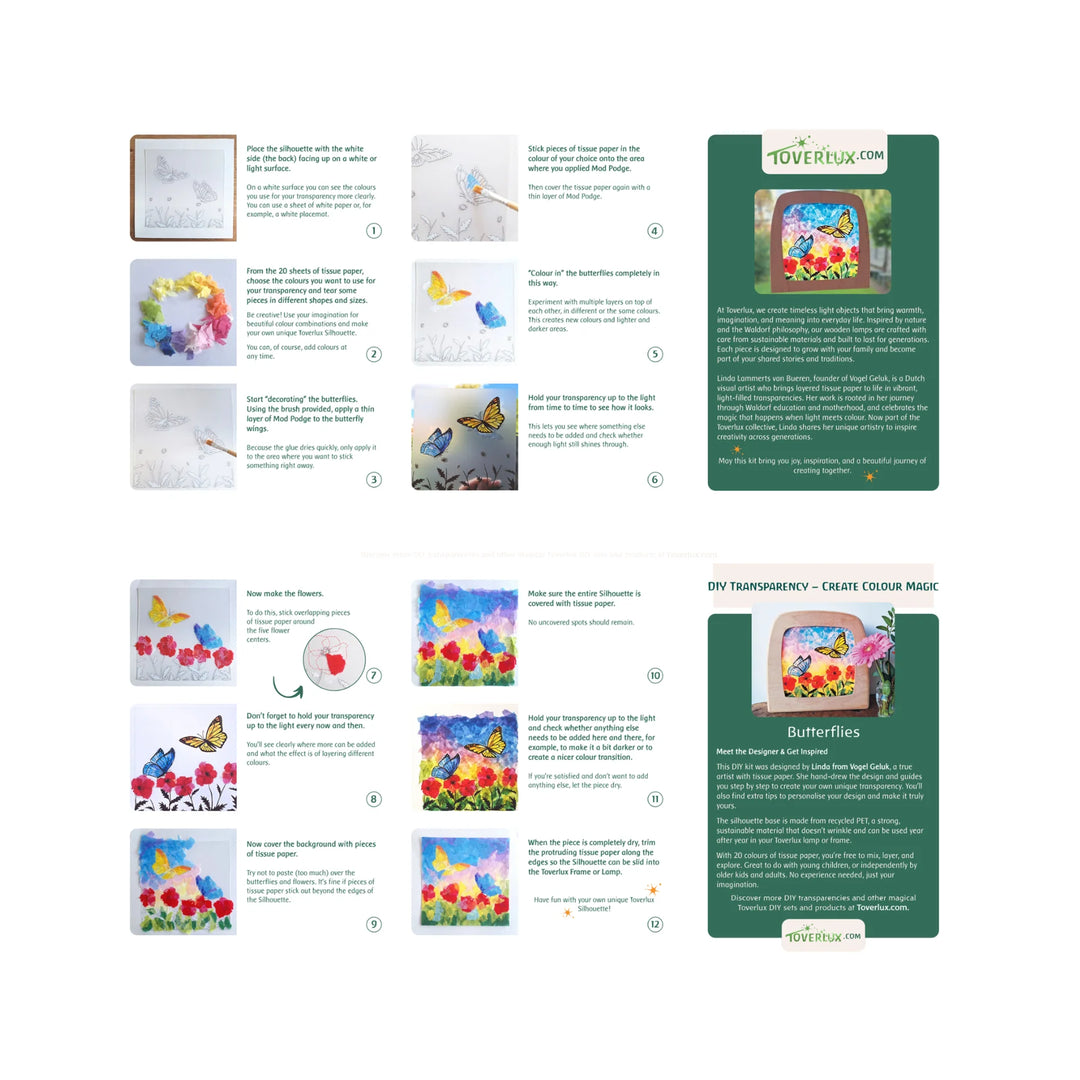 DIY transparant Butterflies