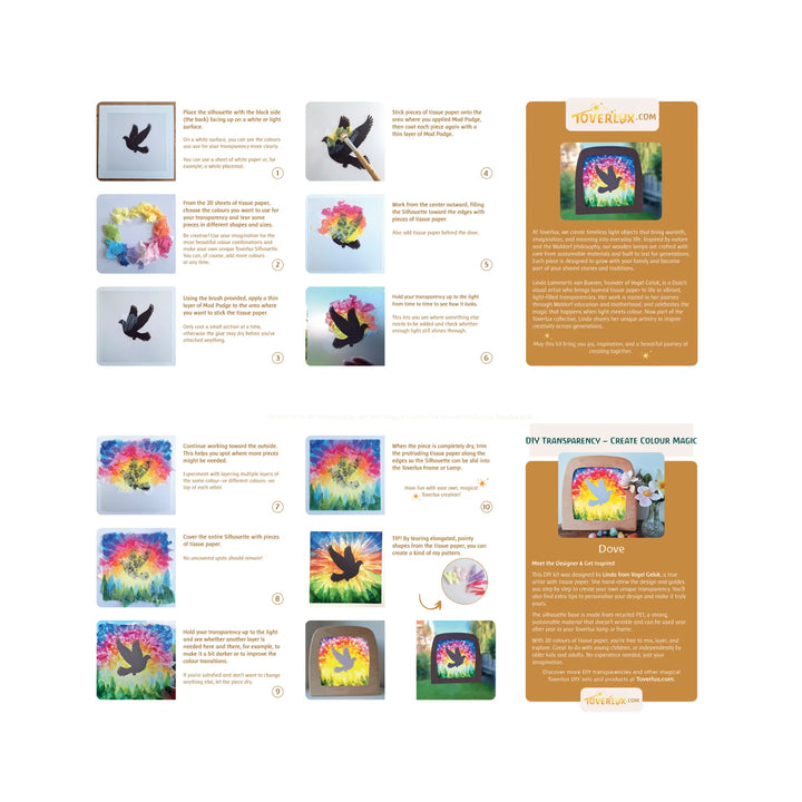 DIY transparant Dove