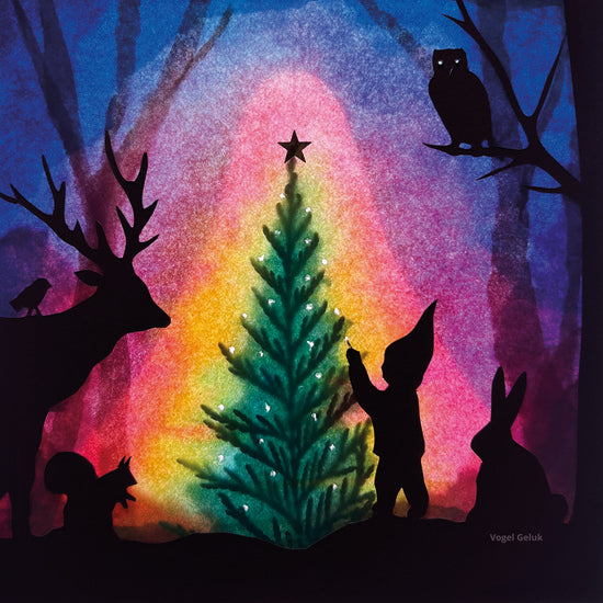 Toverplaat Christmas Tree Silhouette