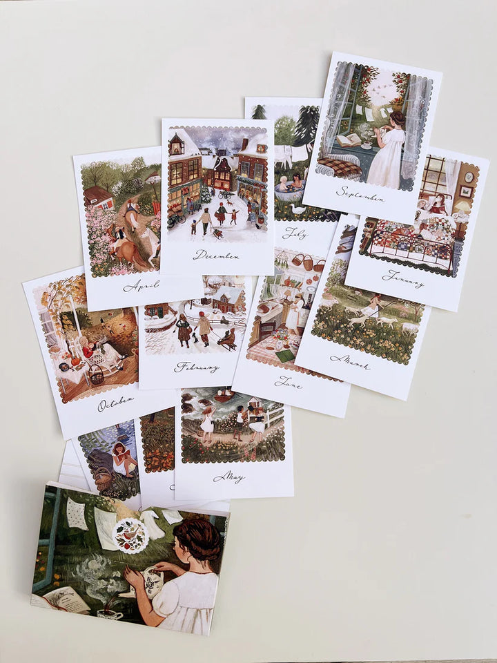 Seizoenskaarten set - WHERE THE WIND BLOWS