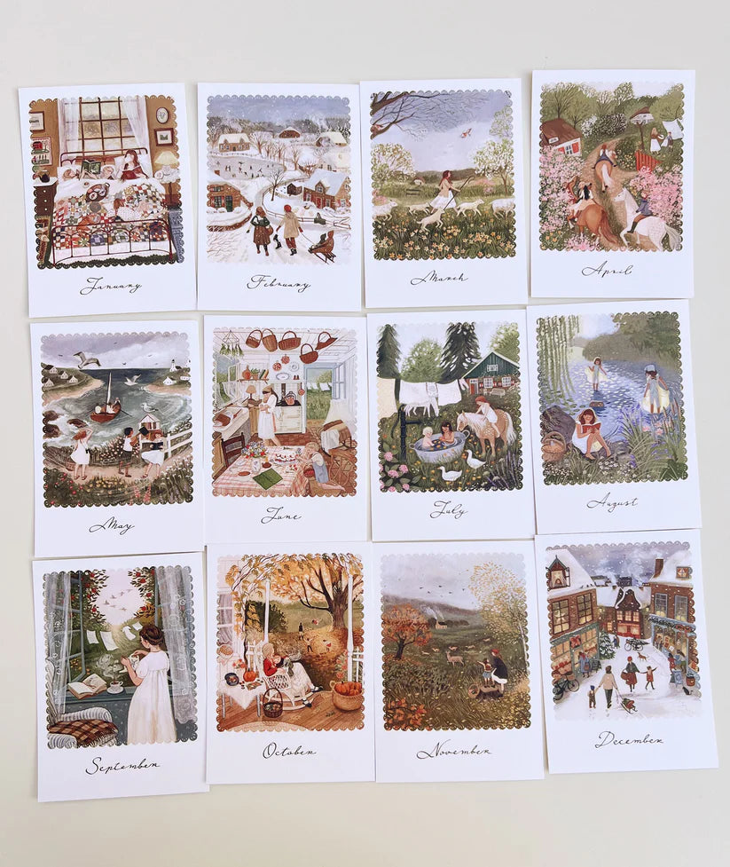 Seizoenskaarten set - WHERE THE WIND BLOWS