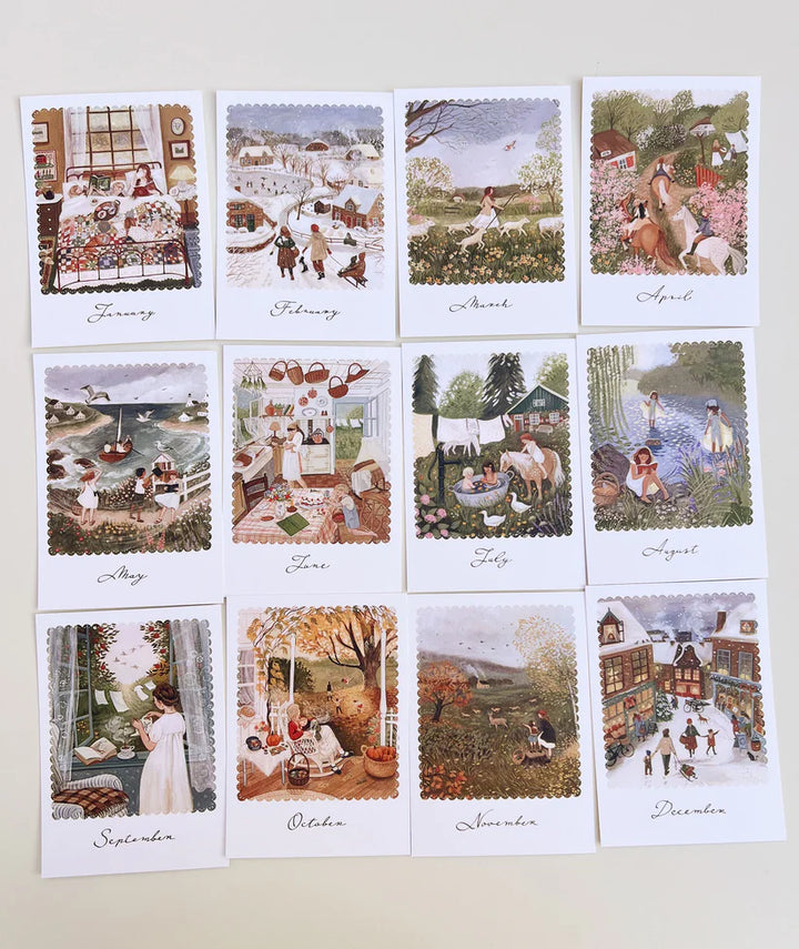 Seizoenskaarten set - WHERE THE WIND BLOWS