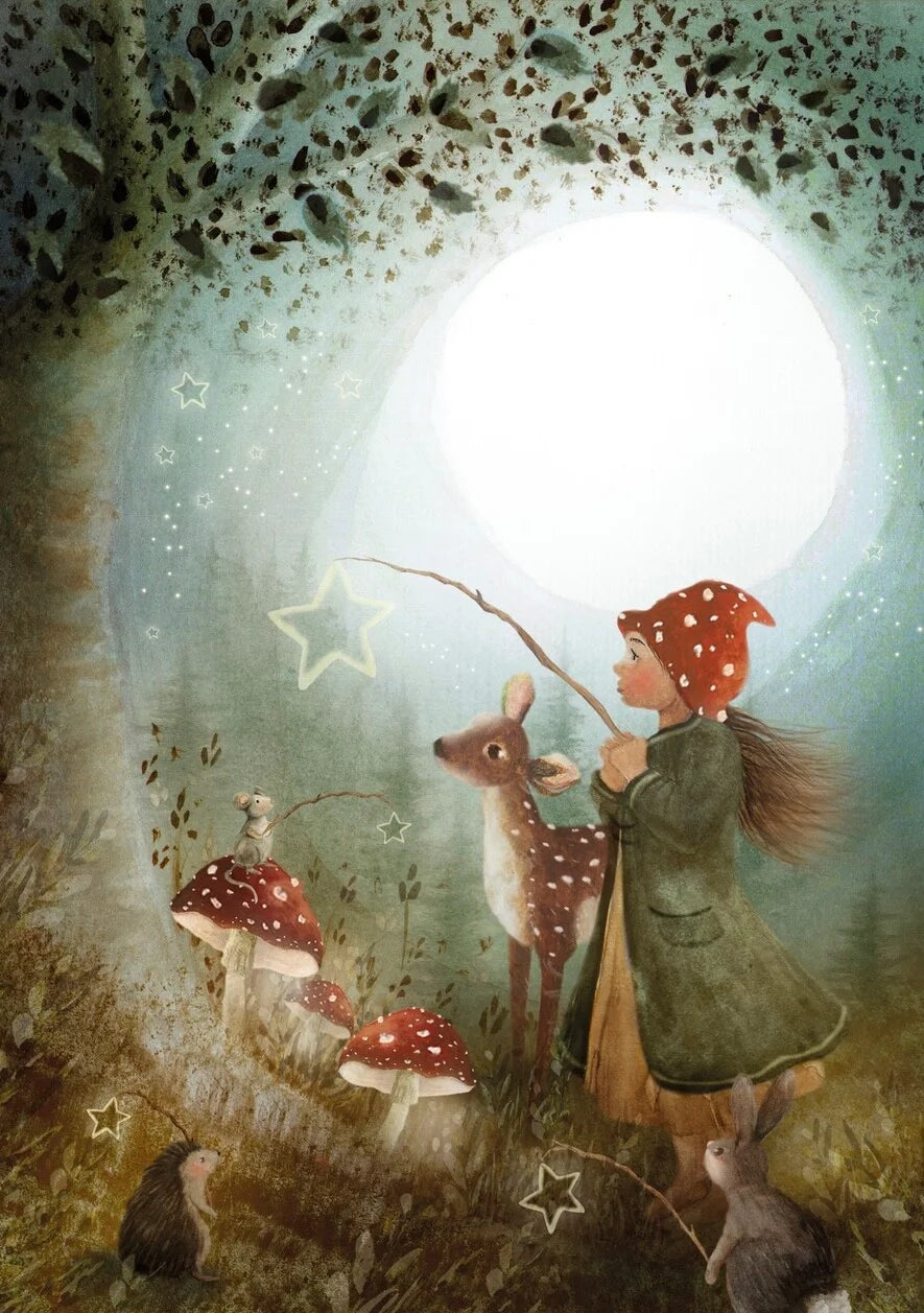 Kaart Bright Light Night